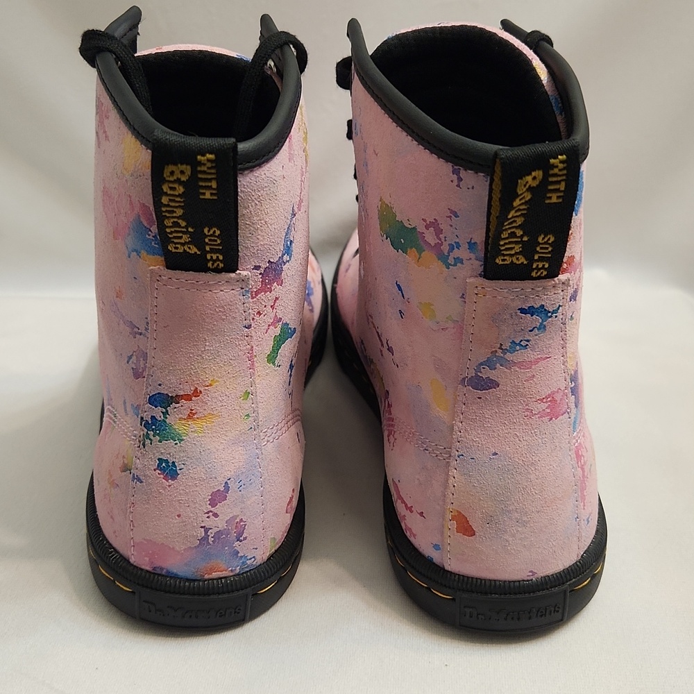 Dr. Martens Sheridan Confetti Suede Casual  Rainbow Boots (W Size 8) - Picture 10 of 15